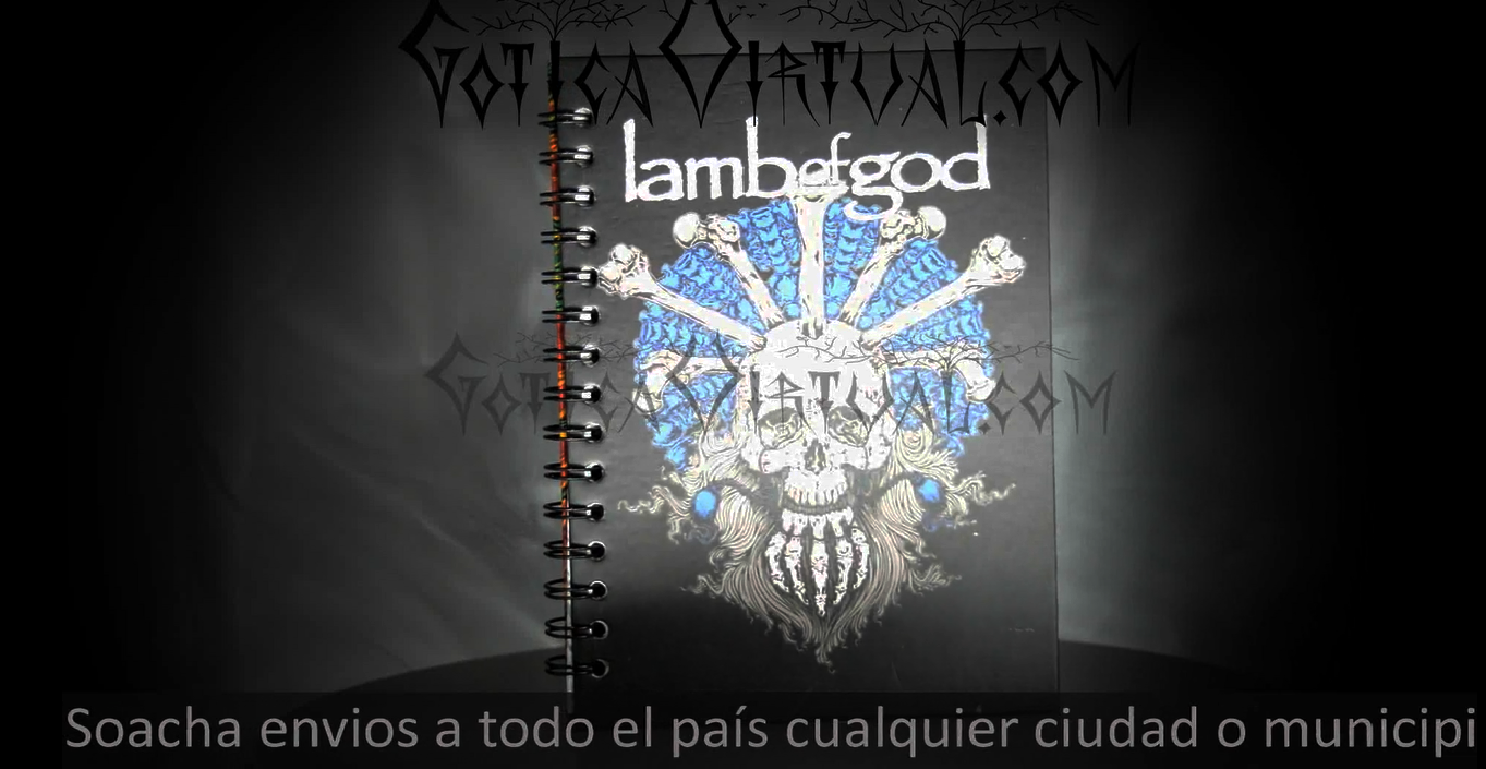 cuaderno lamb of god groove death metal bogota cali ibague neiva soacha cucuta yopal ipiales pasto popayan colombia